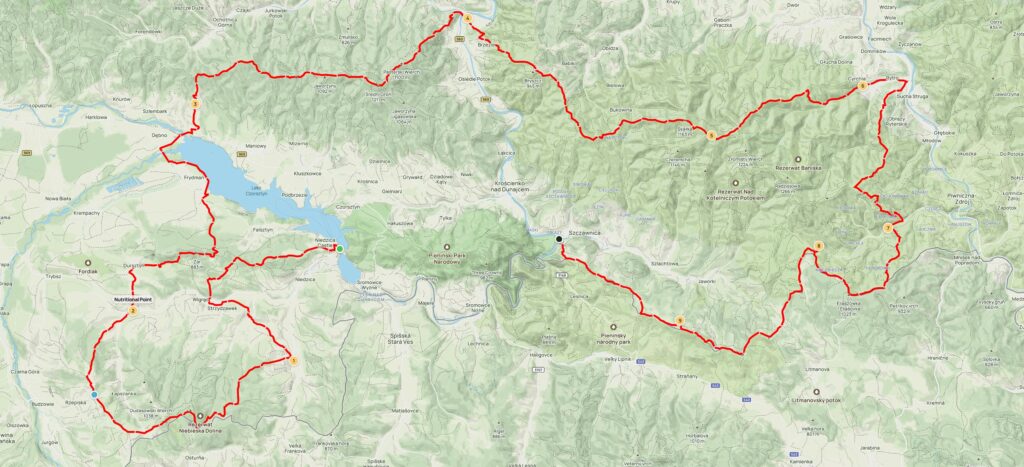 Mapa trasy
